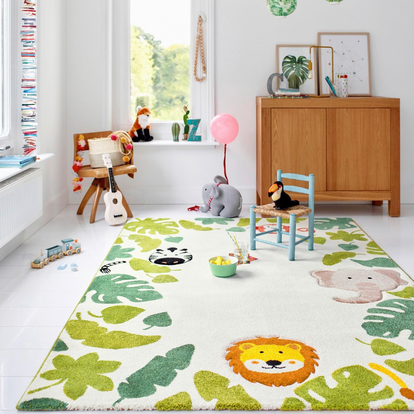 Kinderteppich E-Safari - Beige, Trend, Textil (133/200cm) - Esprit