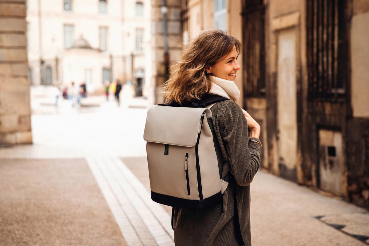 Wickelrucksack Oslo Clay Beige, B: 34 cm - Beige/Hellgrau, KONVENTIONELL, Kunststoff (34/15/43cm) - Beaba