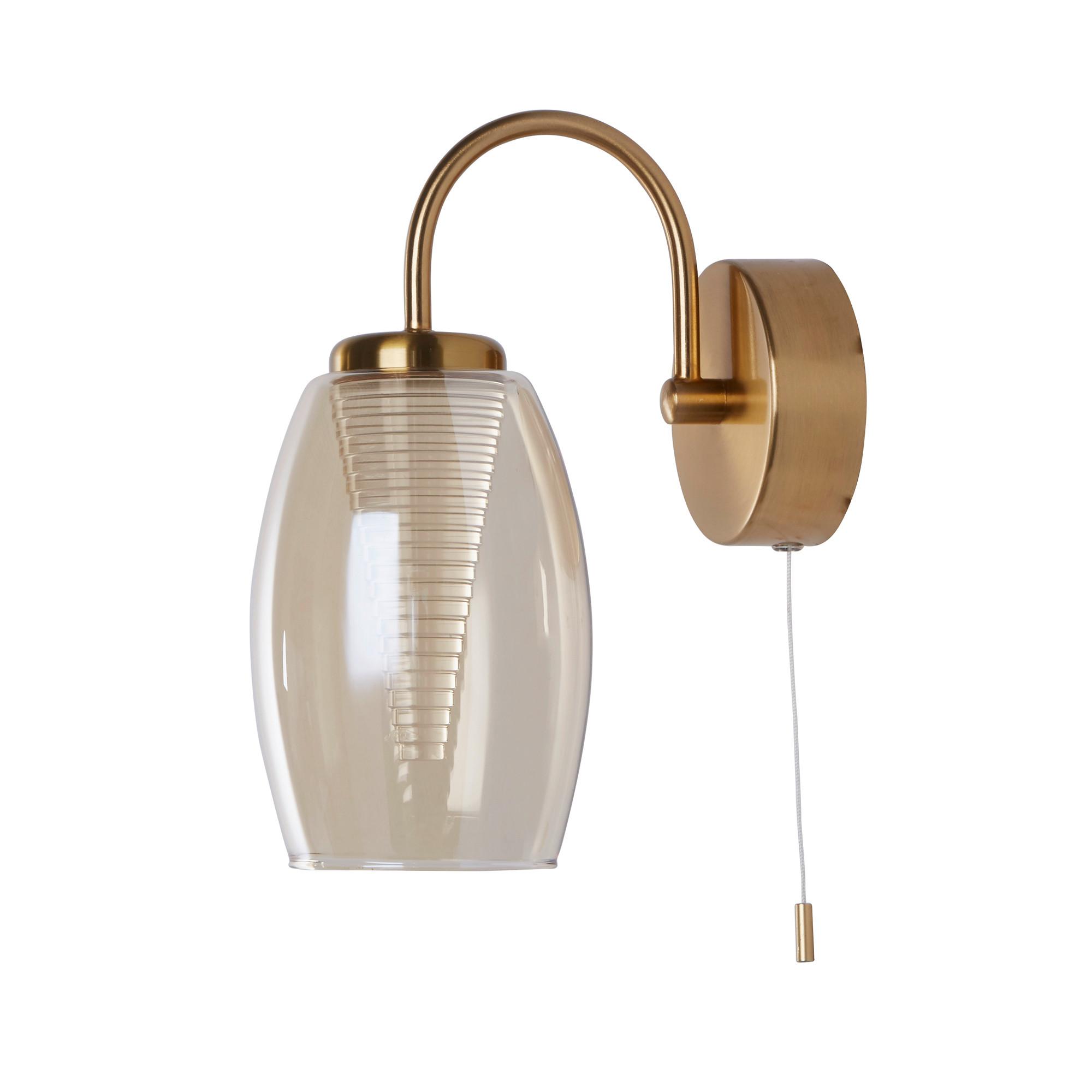 LED-Wandleuchte 97292-1cp Cyclone - Chromfarben, Design, Glas/Metall (11.5/20/26.5cm)