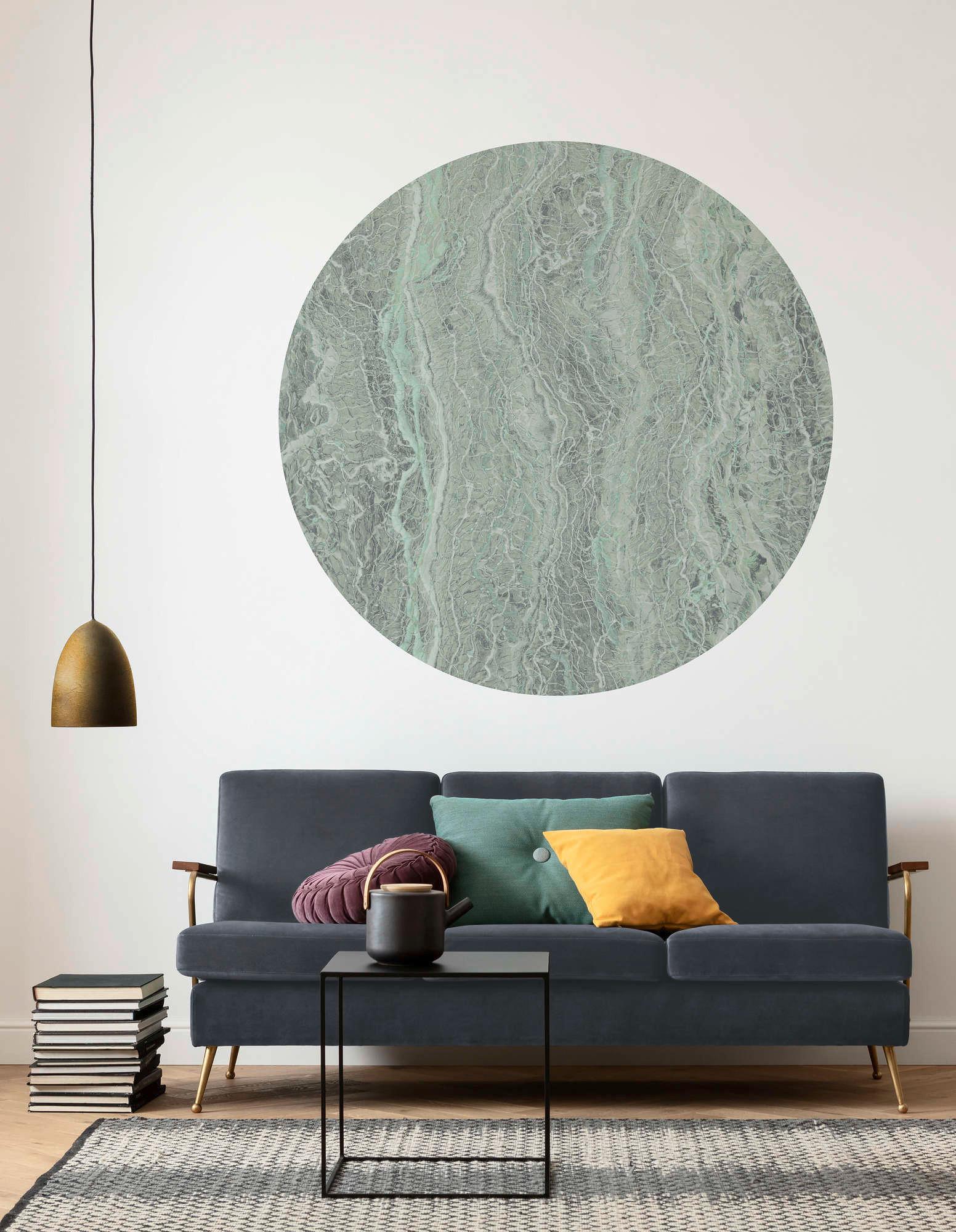 Fototapete Green Marble - Rosa/Grün, Trend, Papier (125cm) - Komar