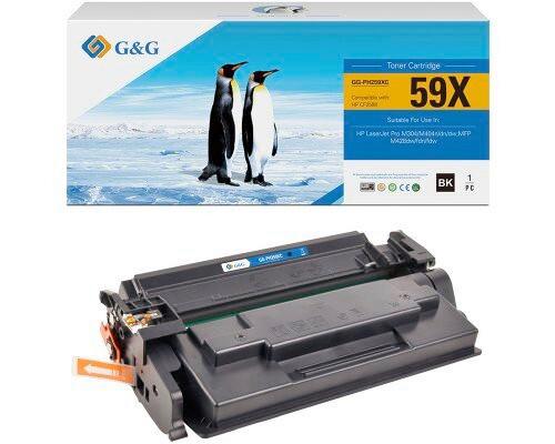 G&G XL-Toner mit Chip Kombatibel: HP59X, CF259X - Schwarz, Basics, Kunststoff