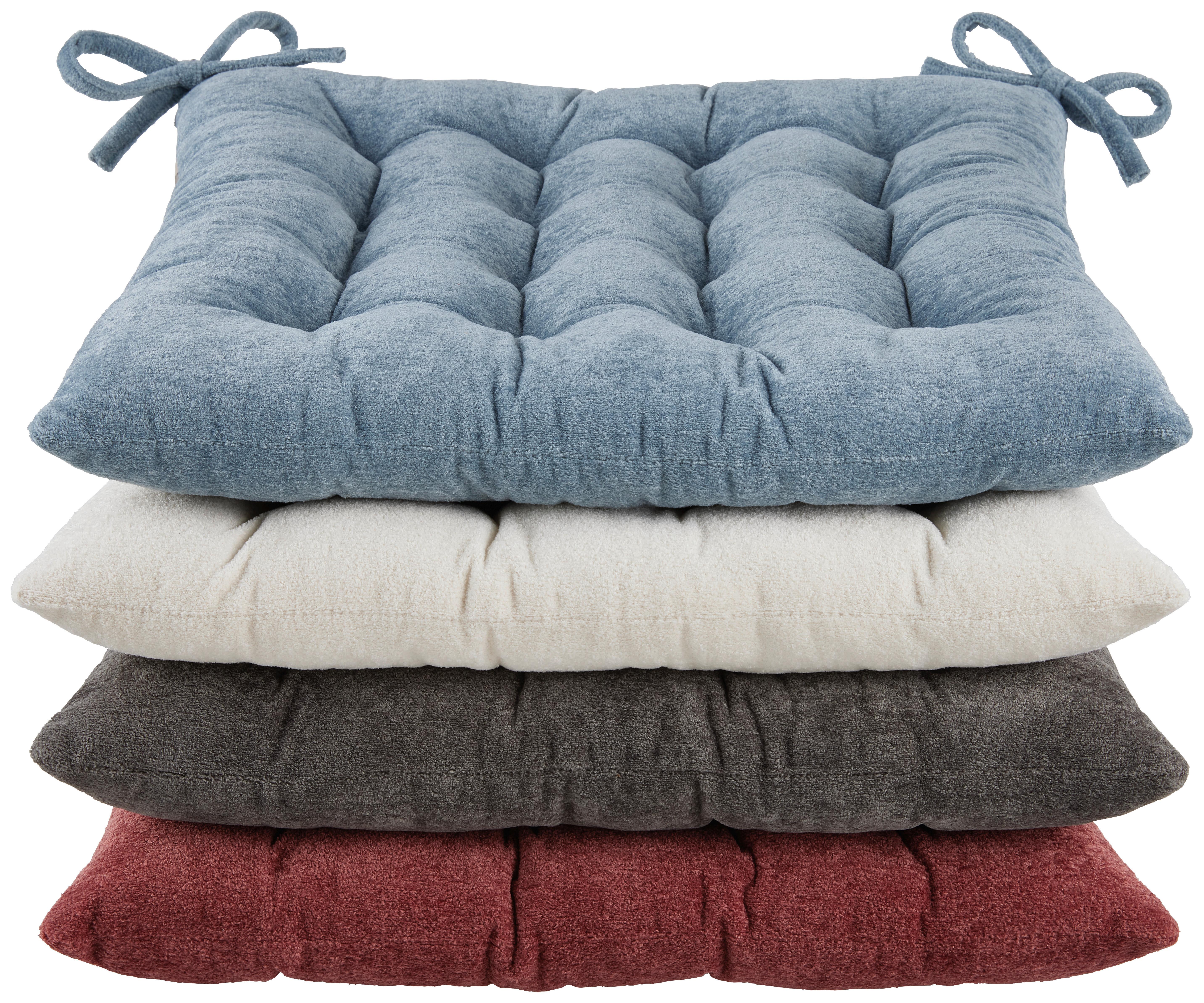 Sitzkissen Anika - Weiß, ROMANTIK / LANDHAUS, Textil (40/40/4cm) - James Wood