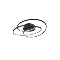 Led-deckenleuchte Gale L: 60 Cm, 4-Fach Schaltbar - Schwarz, Design, Metall (60/13,5/43cm) - Trio Leuchten