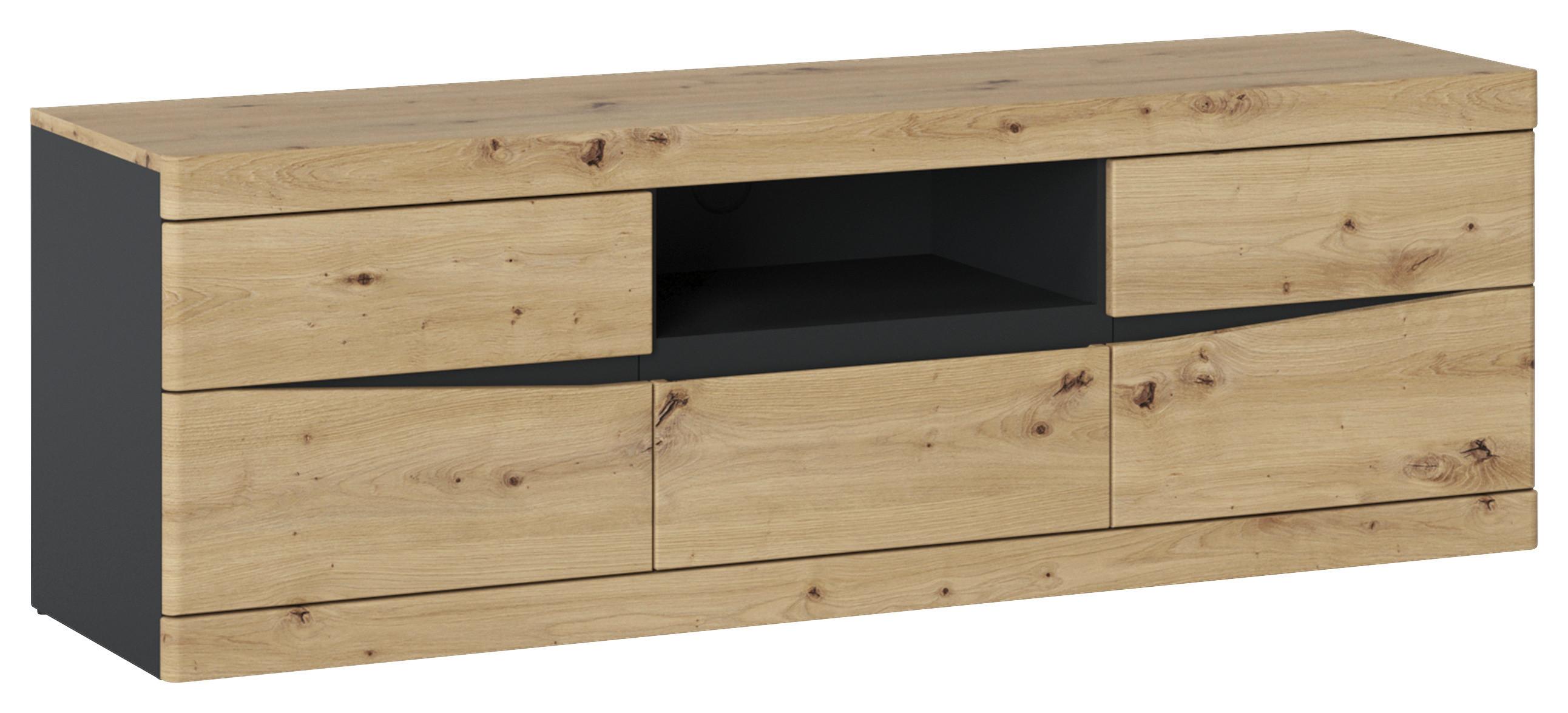 TV-Element Turino Eiche Artisan/Anthrazit B: 150cm - Anthrazit/Eiche Artisan, Trend, Holzwerkstoff (150/49,8/39,9cm)
