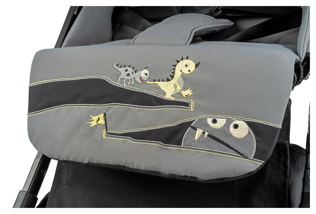 Buggy Boogy Monster Grau Grau, B/h/t: 48x100x74cm - Schwarz/Grau, Basics, Textil/Metall (48/100/74cm) - Osann