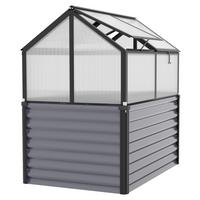 Frühbeetkasten Gamma Metall/ Kunststoff 89x134,5x126,7 Cm - Anthrazit, Basics, Kunststoff/Metall (89/134,5/126,7cm)