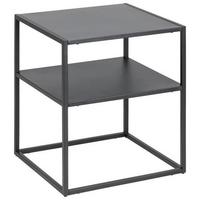 Nachtkästchen Schwarz H: 50,5 Cm Virum - Schwarz, Trend, Metall (45/50,5/40cm) - MID.YOU