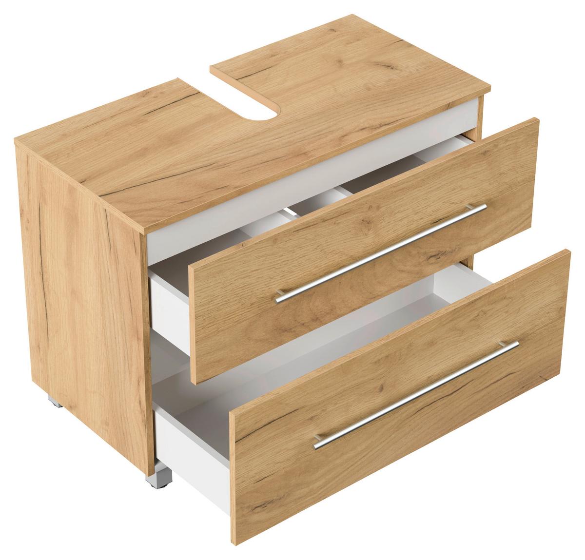 Waschbeckenunterschrank Mondial Eiche Dekor B: 85 cm - Eichefarben, MODERN, Holzwerkstoff (85/63/41,6cm) - MID.YOU