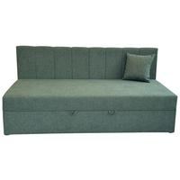 Boxbett Moritz 90x200cm - Dunkelgrün/Schwarz, Basics, Holzwerkstoff/Textil (90/200cm) - P & B