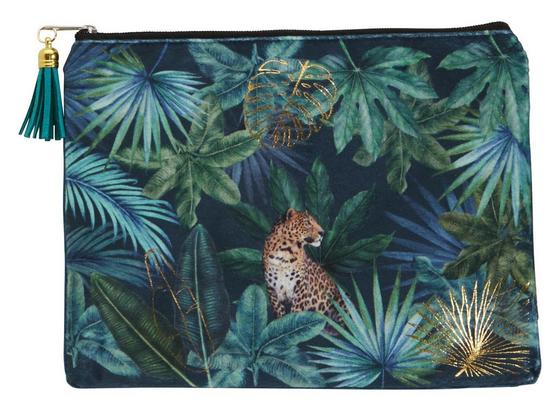 Kozmetická Taška Jungle - čierna/zelená, Štýlový, textil (21/16cm) - Mömax modern living Kozmetická Taška Jungle - čierna/zelená, Štýlový, textil (21/16cm) - Mömax modern living