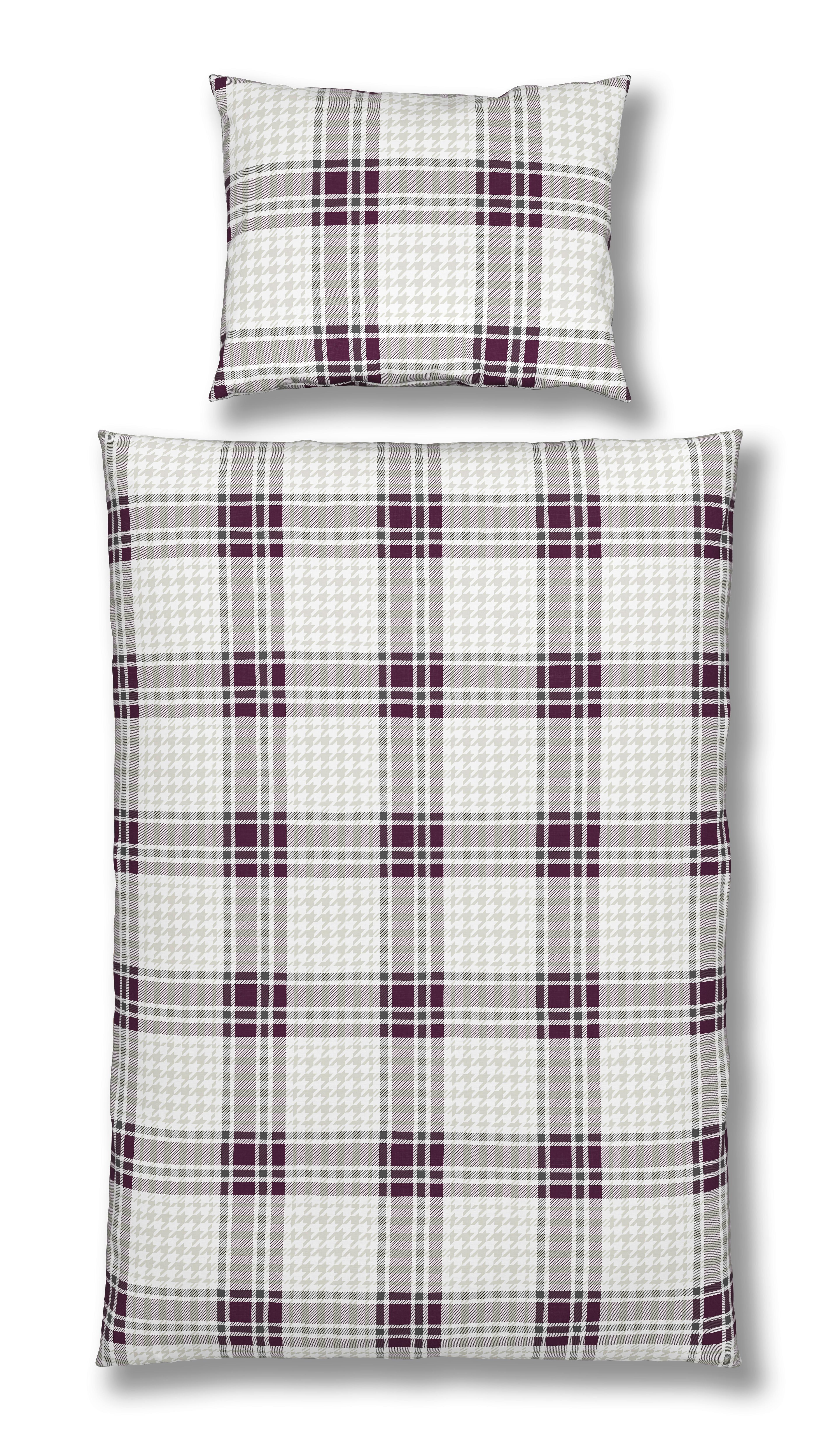 Bettwäsche Ella - Beere, MODERN, Textil - Luca Bessoni