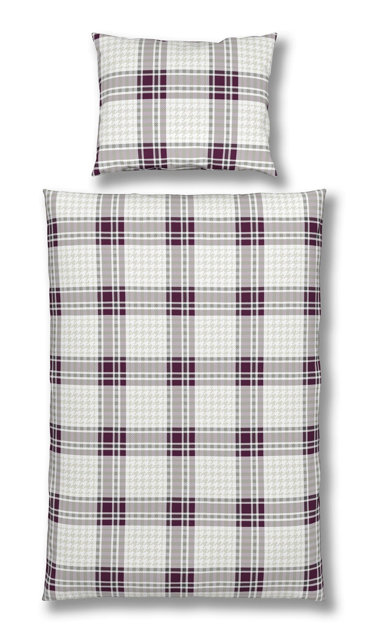 Bettwäsche Ella - Beere, MODERN, Textil - Luca Bessoni