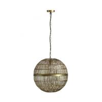 Hängeleuchte 14995h3 - Messingfarben, KONVENTIONELL, Metall (50/120cm) - Globo