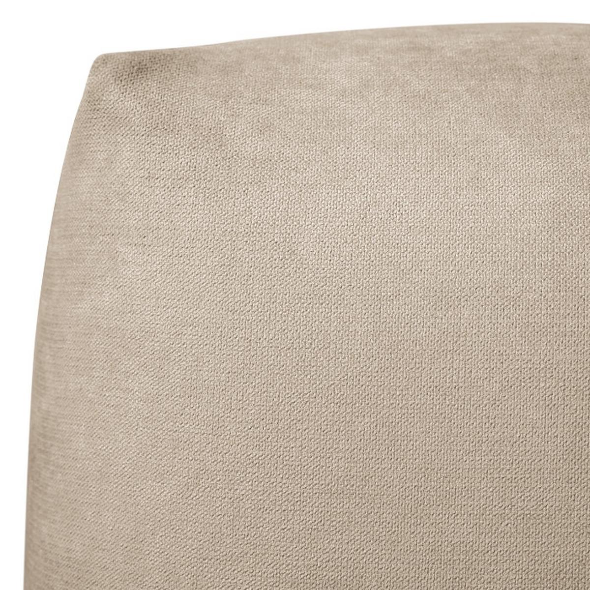 Hocker Bolt, Taupe B: 102 cm - Taupe/Schwarz, MODERN, Textil (102/41/52cm) - Trendmanufaktur