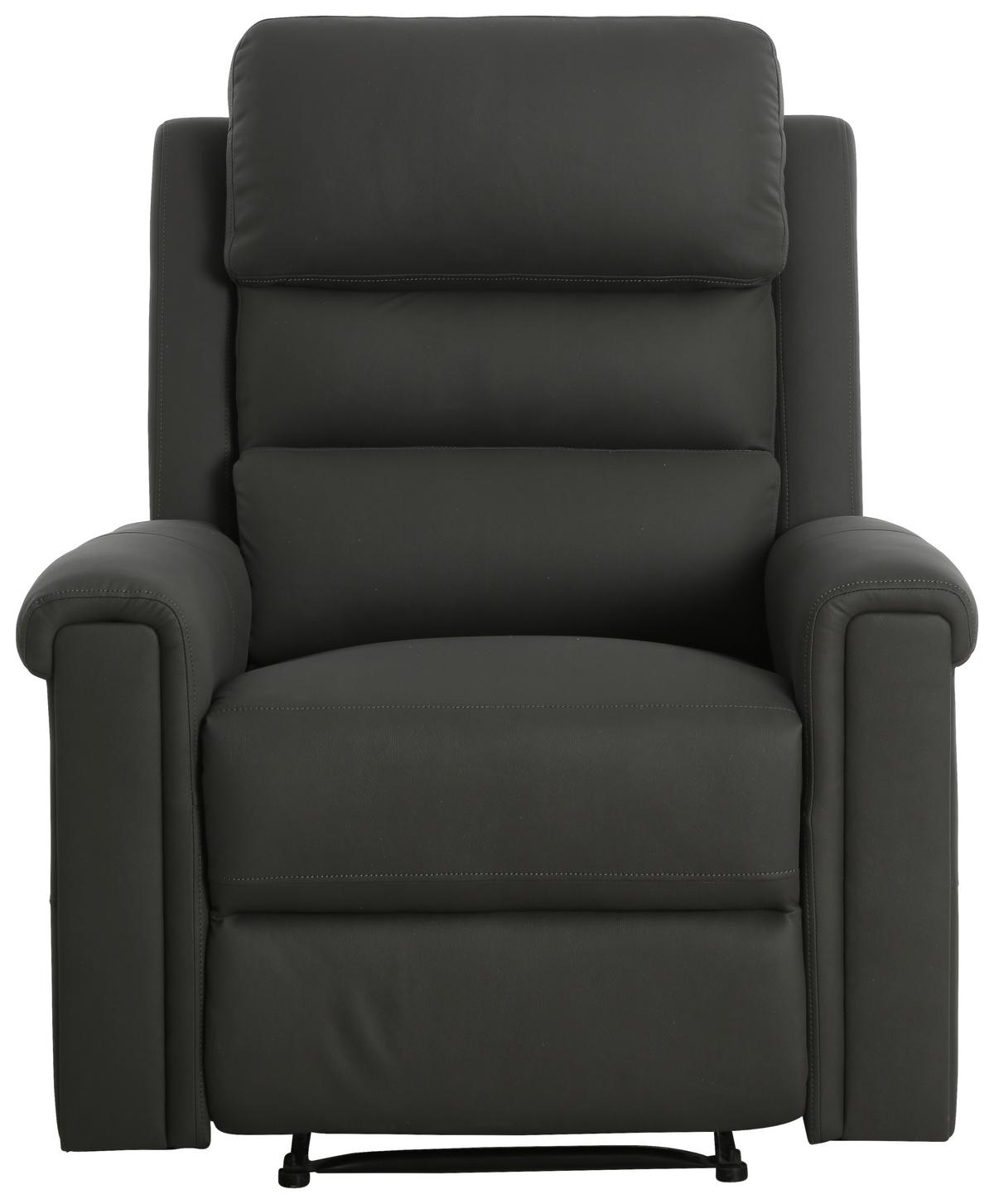 Fernsehsessel Trevo - Dunkelgrau, KONVENTIONELL, Holz/Textil (91/106/94cm) - P & B