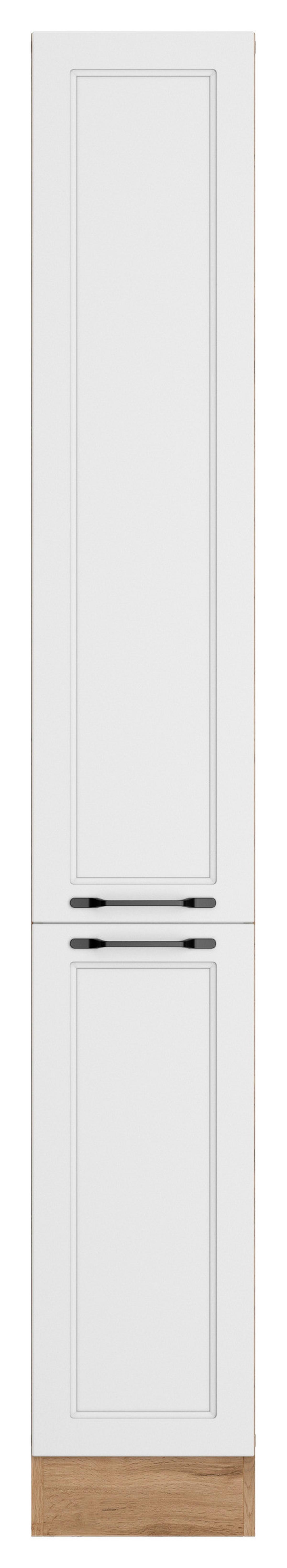 Apothekerschrank Mera B: 30 cm Weiß/Eiche Dekor - Eiche Wotan/Weiß, LIFESTYLE, Holzwerkstoff (30/200/60cm) - Held