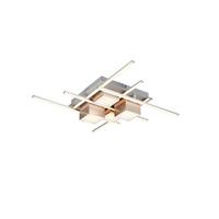 Led-deckenleuchte 647810407 Roger - Alufarben/Nickelfarben, Design, Metall (70/11,5cm) - Trio Leuchten