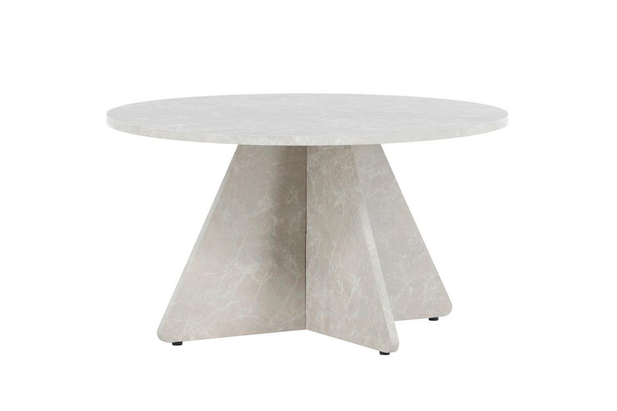 Esstisch Bootcut Beige DxH: 80x45 cm - Beige, MODERN, Holz (80/45cm) - Livetastic
