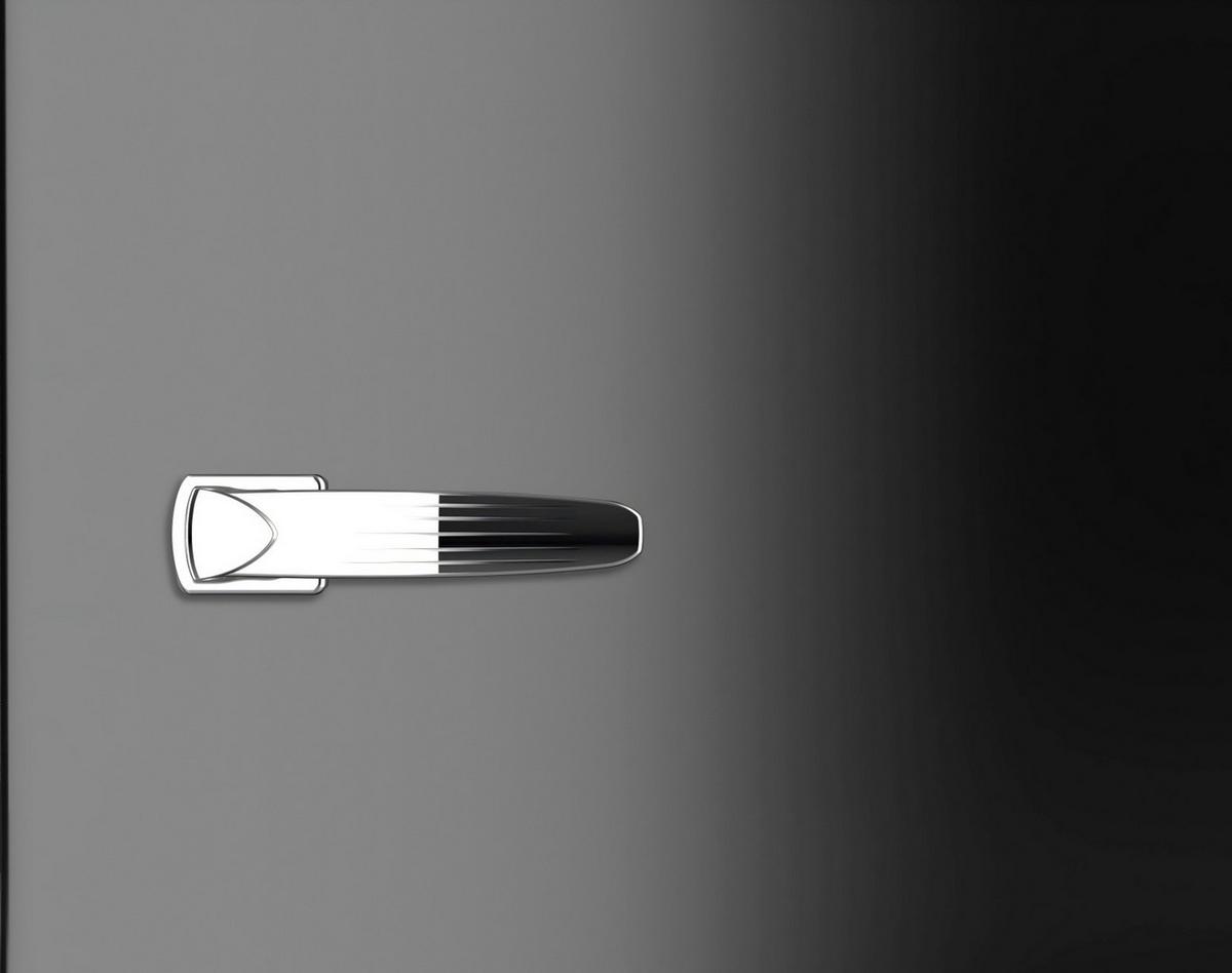 KÜHLSCHRANK Schwarz B: 47,4 cm - Schwarz, Basics, Glas/Kunststoff (47,4/83,1/44,7cm) - Respekta