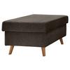 Hocker Valentina Buche Braun Sitz Gepolstert H: 43 Cm - Naturfarben/Braun, KONVENTIONELL, Textil (61/43/61cm) - P & B