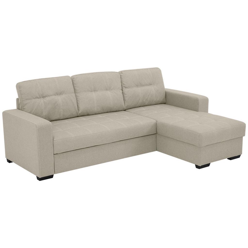 Eckschlafsofa Mediolan Silberfarben S: 240x160 cm