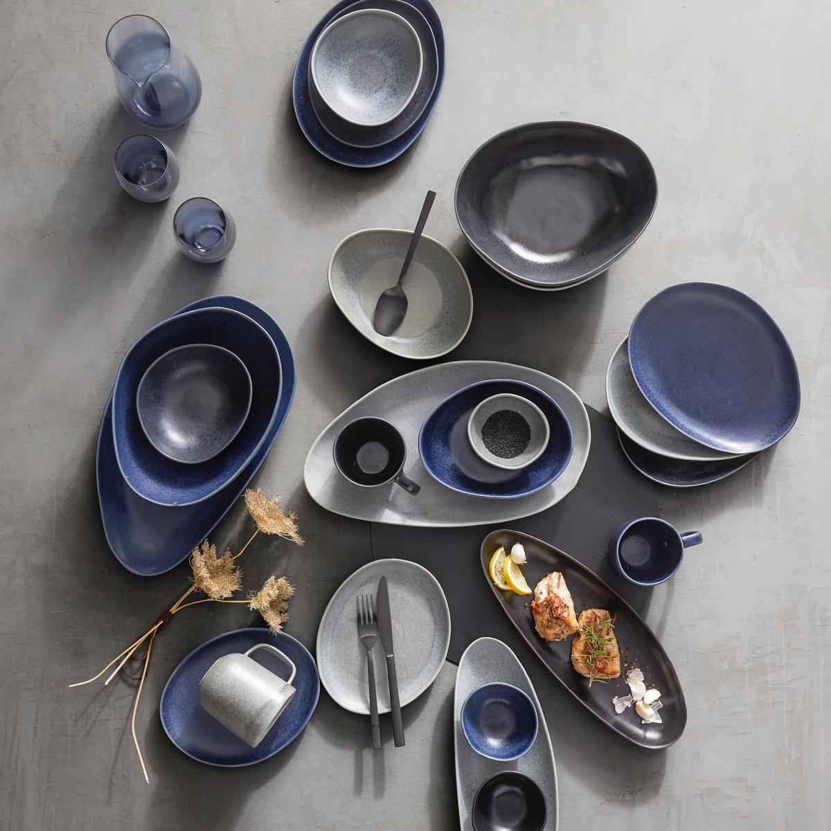 Miska Gourmet, Ø: 16,5 cm - grafitová, Modern, keramika (16,5/14,5/5cm) - Premium Living