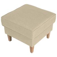 Polsterhocker Lorris Beige Flachgewebe H: 53 Cm - Beige/Buchefarben, MODERN, Textil (53/53/45cm) - Max Winzer