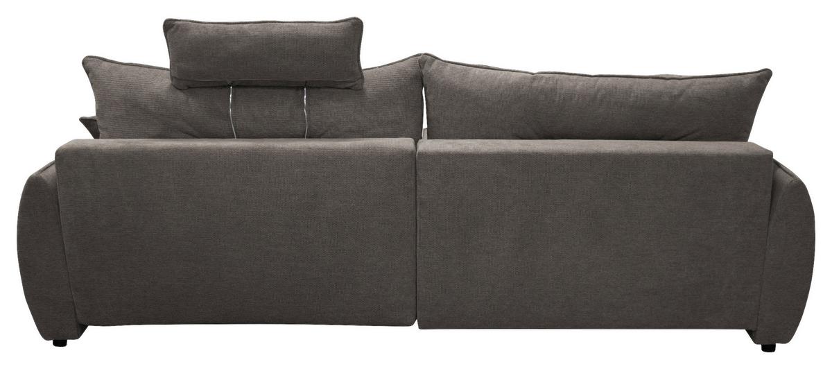 Ecksofa Fresh Dunkelgrau 195x264 cm - Dunkelgrau/Beige, Design, Textil (195/264cm) - MID.YOU