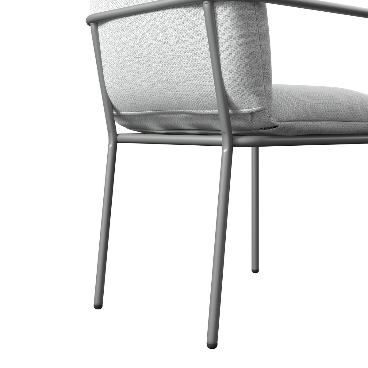 ZAHRADNÍ SESTAVA KANADA - krémová/světle šedá, Moderní, kov/textil