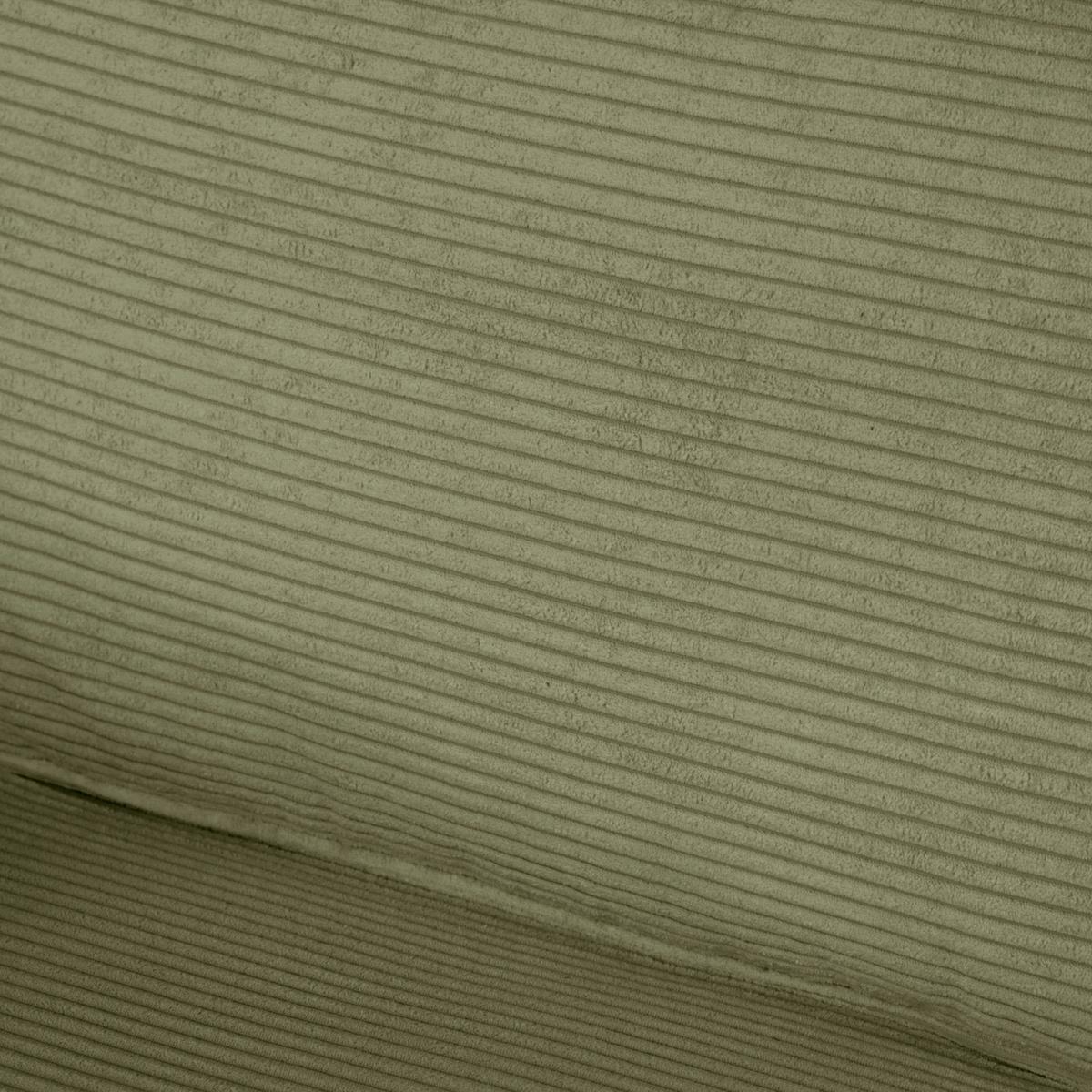 Schlafsofa Texas Grün Cord, B: 203 cm - Dunkelbraun/Grün, Design, Textil (203/85/99cm) - MID.YOU