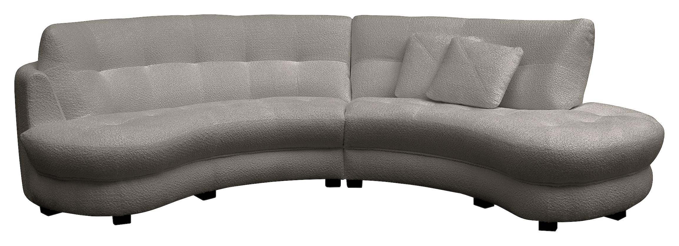 Ecksofa Bretania Dunkelgrau S: 300x113 cm - Dunkelgrau/Schwarz, Design, Textil (300/113cm) - Livetastic