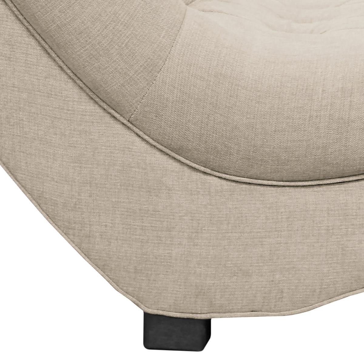 Relaxliege Sofia Cappuccino B: 67 cm - Schwarz/Cappuccino, Design, Textil (67/90/159cm) - P & B