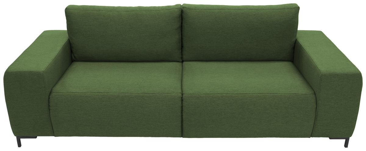 Bigsofa Looks Vi - Schwarz/Grün, Design, Textil (242/88/88cm) - LOOKS by W.Joop