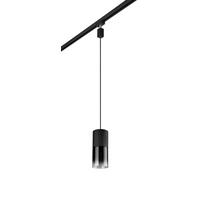 Schienensystem-Hängeleuchte 73060132 Duoline Robin - Schwarz/Grau, KONVENTIONELL, Glas/Metall (10/180cm) - Trio Leuchten