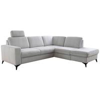 SEDACIA SÚPRAVA LOLLAND - čierna/svetlosivá, Modern, kov/textil (249/212cm)