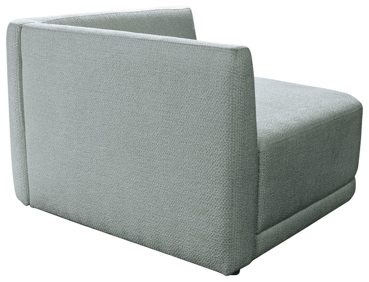 Sofa Zuri Hellgrau/gelb, B: 110cm - Senfgelb/Hellgrau, Trend, Textil (110/75/115cm) - Livetastic