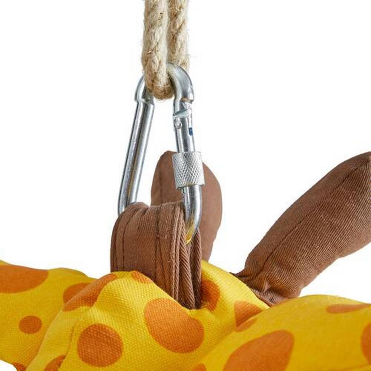 Sieťová hojdačka GISMO vr.vankúša - žltá, Modern, textil/plast (70/150/70cm) - Bessagi Kids