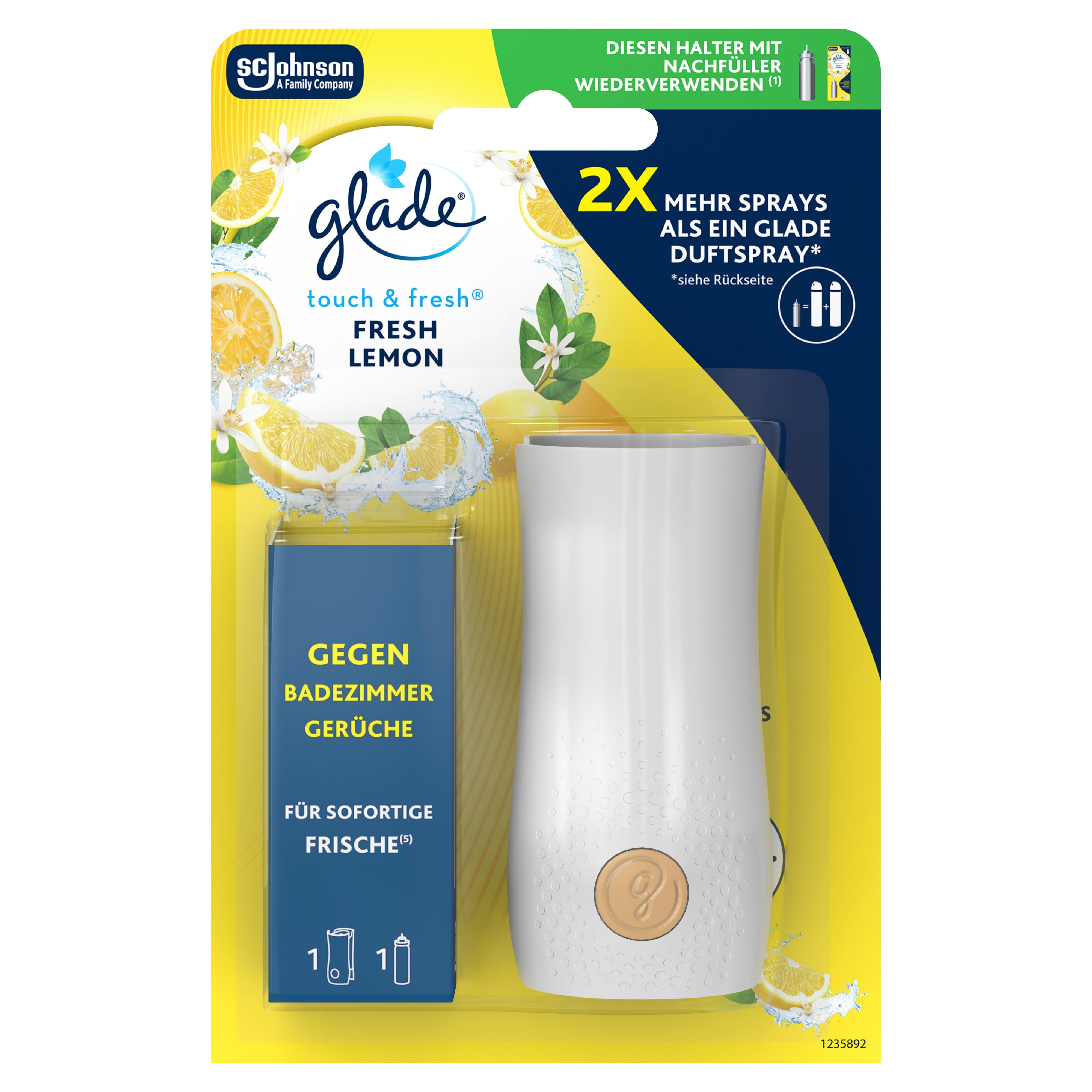 RAUMDUFT GLADE TOUCH&FRESH LEMON - Goldfarben/Weiß, Basics, Kunststoff/Metall (4/8,5/4cm) - Glade