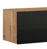 Nástavec Na Skříň Celle Extra - barvy stříbra/tmavě šedá, Design, kompozitní dřevo/plast (136/39/54cm)