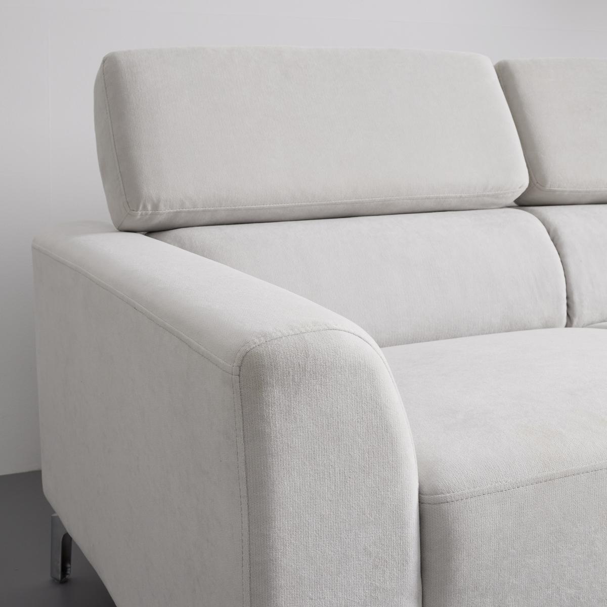 Rohová sedačka FILOU, béžová - světle šedá, Moderní, dřevo/textil (211/82/146cm) - Bessagi Home