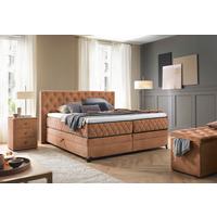 Boxspringbett Carmen A Braun 160x200 Cm - Türkis/Braun, KONVENTIONELL, Holz/Holzwerkstoff (160/200cm) - James Wood