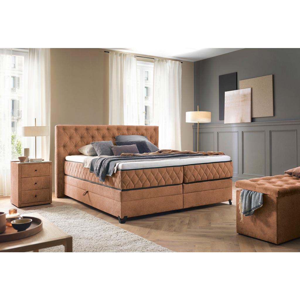 Boxspringbett Carmen A Braun 160x200 Cm