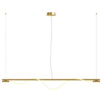 Pendelleuchte Tau - Goldfarben, Basics, Kunststoff/Metall (18/150/180cm) - MAYTONI