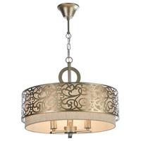 Pendelleuchte Venera - Messingfarben, Basics, Textil/Metall (46,4/39/46,4cm) - MAYTONI