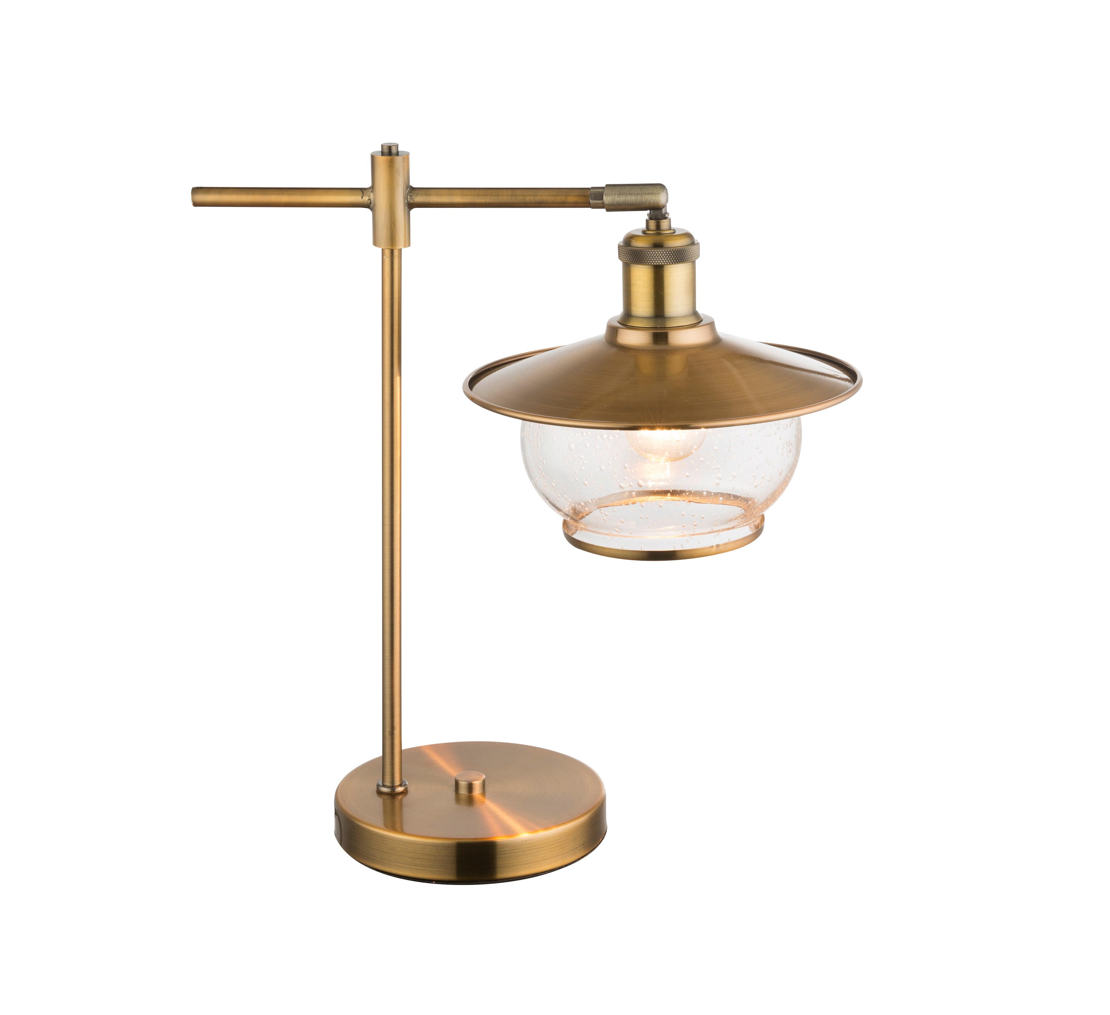 Tischlampe Bronzerfarben mit Schalter