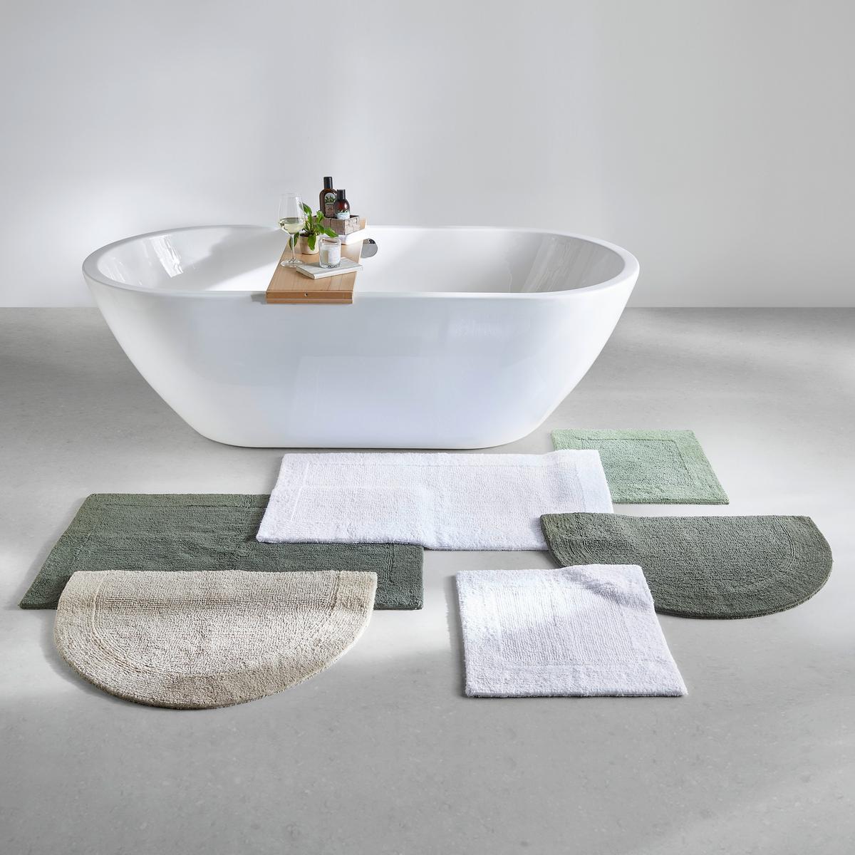 KÚPEĽŇOVÁ PREDLOŽKA Karen, 50/50cm, tmavozelená - tmavozelená, Konventionell, textil (50/50cm) - Premium Living