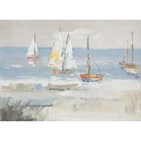Malba na plátně SUMMER SAIL - vícebarevná, Moderní, kompozitní dřevo/textil (120/80/3,8cm) - Mömax