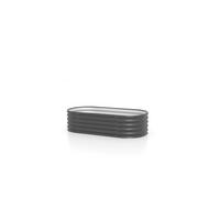 Hochbeet Vita 82,1x40,1x162,1 Oval, Anthrazit - Anthrazit, Basics, Metall (82,1/40,1/162,1cm)