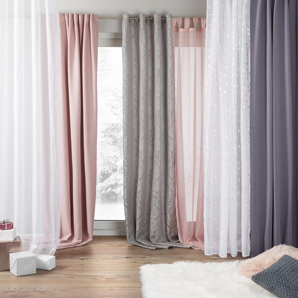HOTOVÝ ZÁVES LEO, 135/255cm, ružová - ružová, textil (135/255cm) - Premium Living