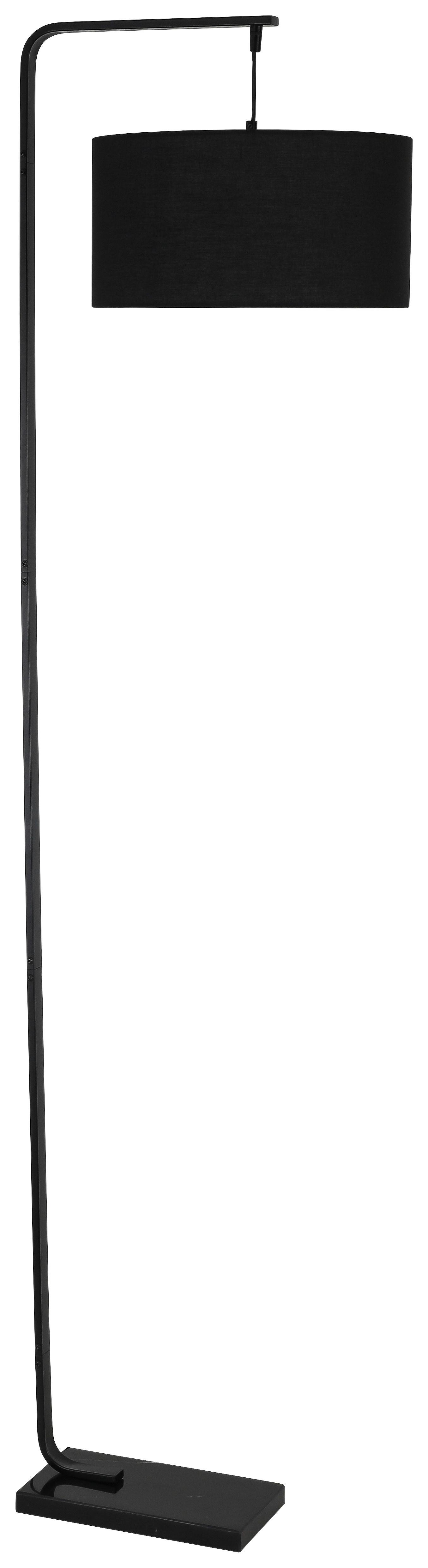 Stojacia lampa ALARA čierna - čierna, Modern, kov/textil (45/35/170cm) - Bessagi Home